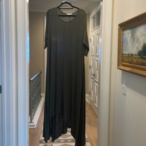 Love in maxi army green dress(bw)